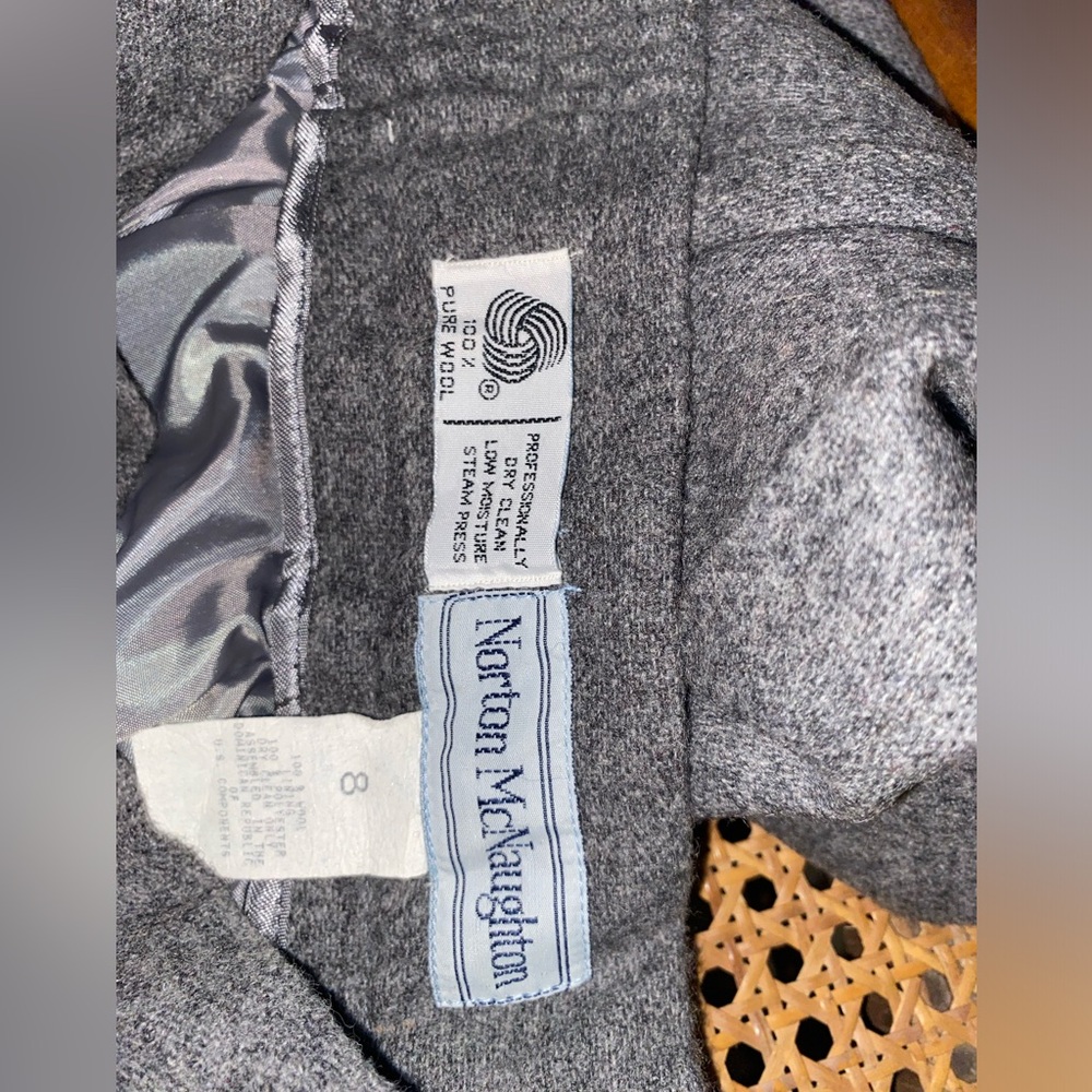 Norton Mcnaughton Dress Pants Grey Womens 8 Vintage Made In USA